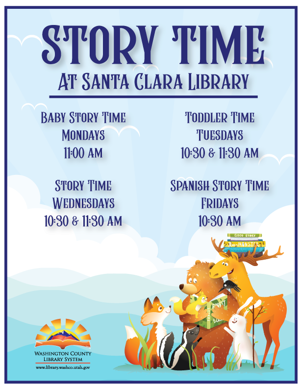 Story Times Santa Clara Washington County Library
